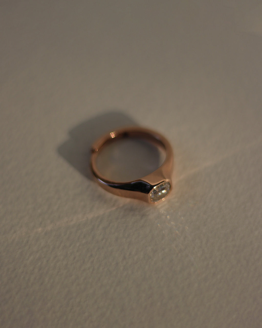 Ember Radiant Rose Gold Ring