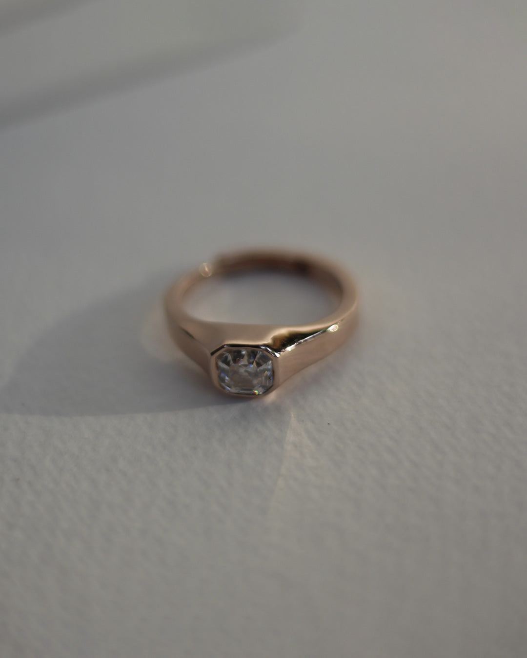 Ember Radiant Rose Gold Ring