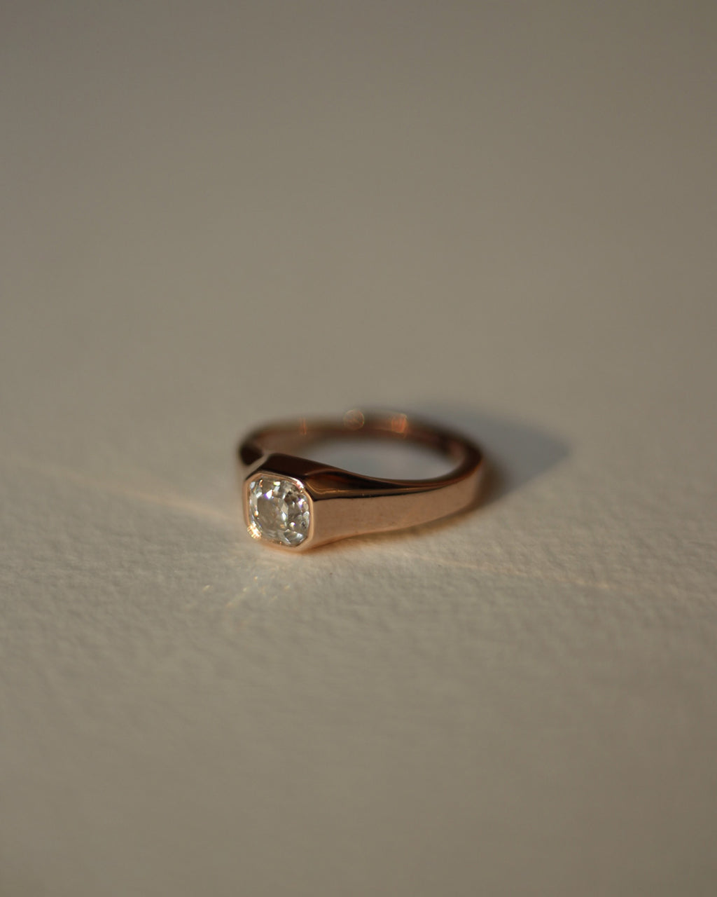 Ember Radiant Rose Gold Ring