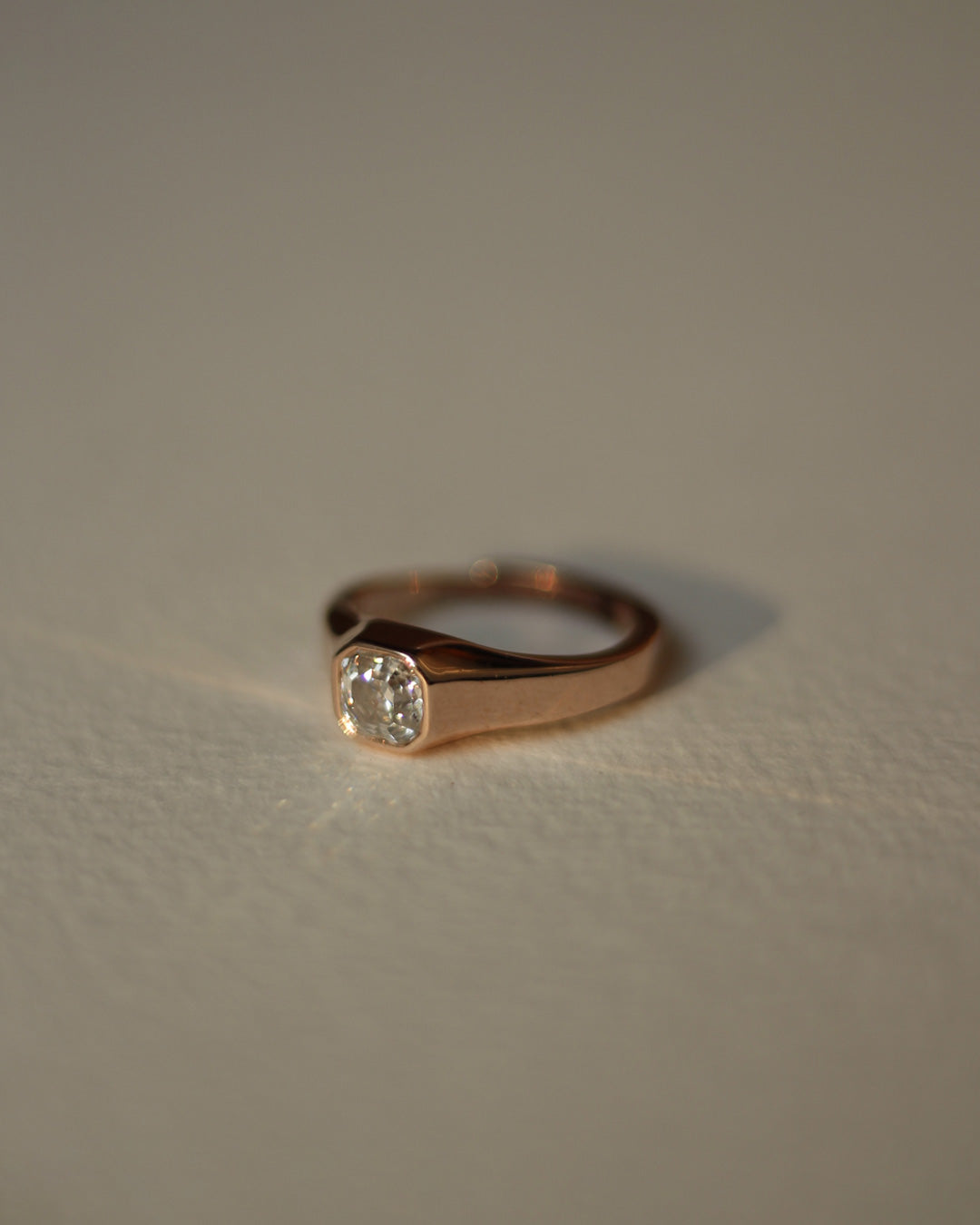 Ember Radiant Rose Gold Ring