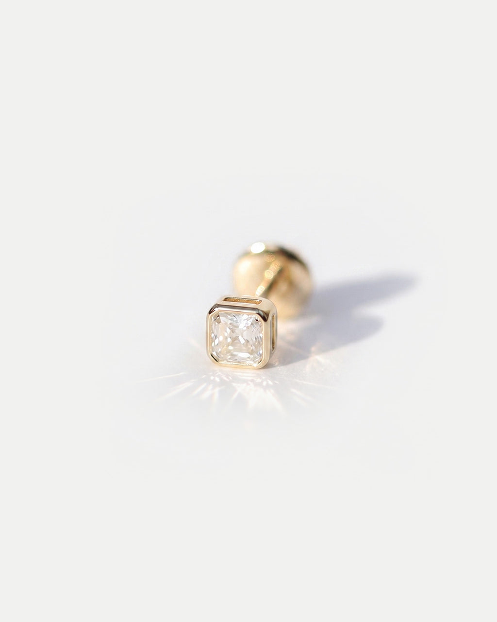 Titan Gold Octagon Studs