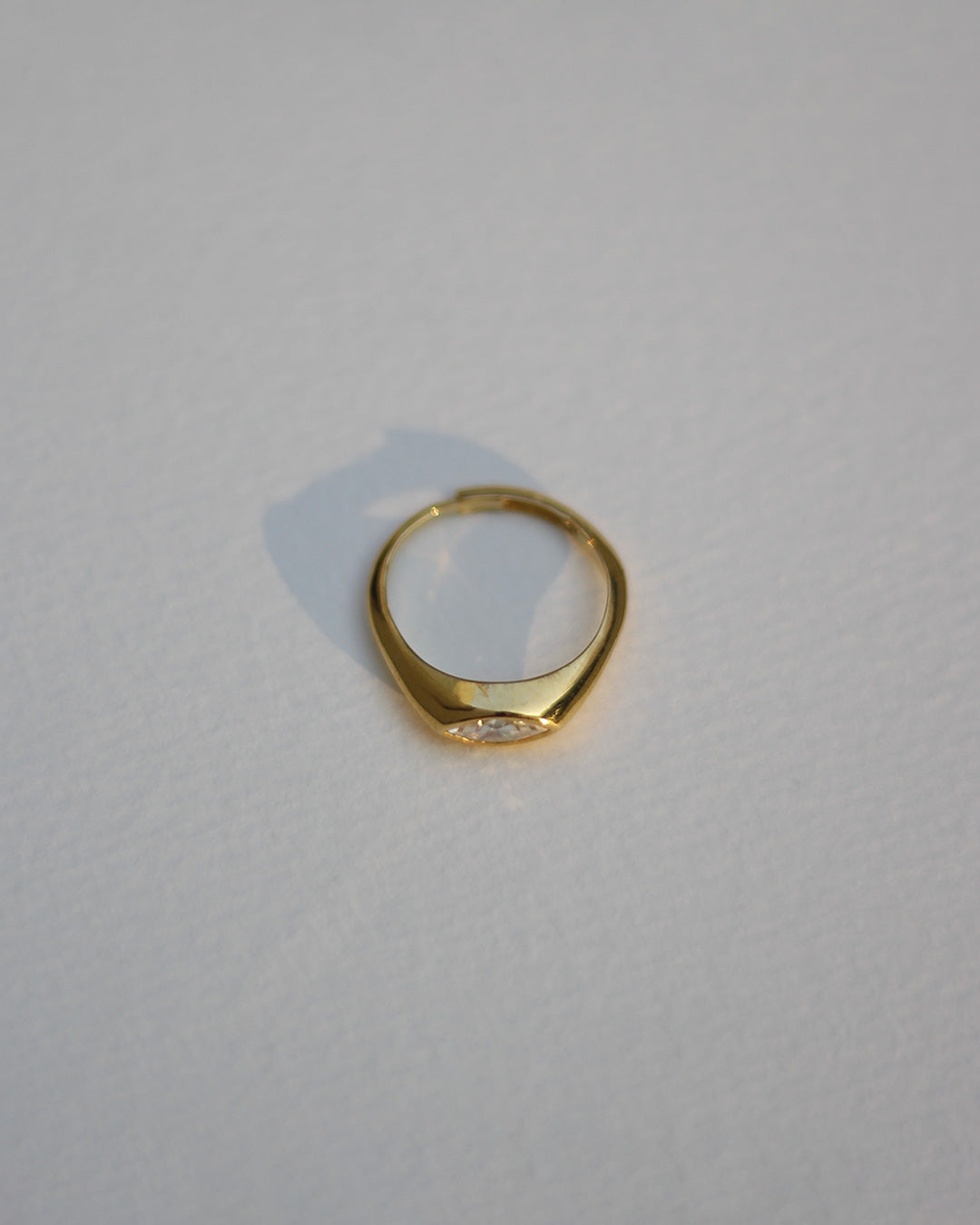 Ignite Marquise Gold Solitaire Ring