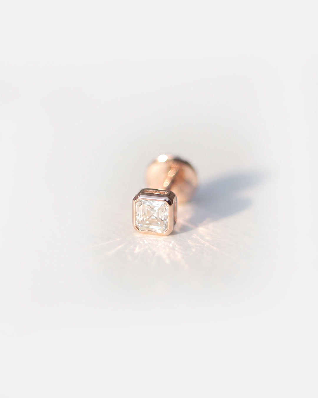 Titan Gold Octagon Studs