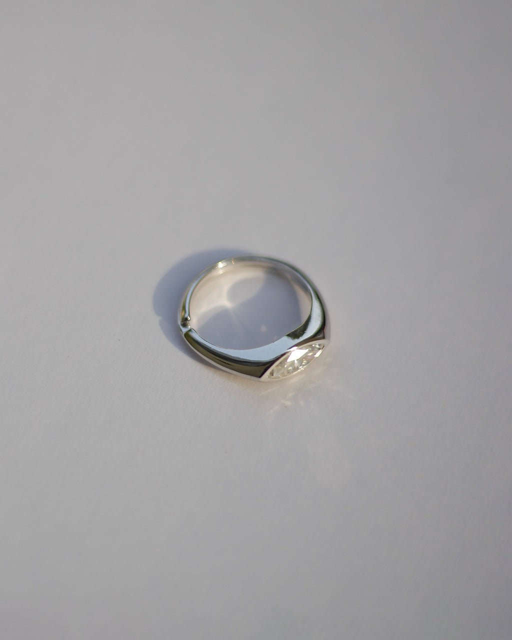 Apex Square Gold Solitaire Ring