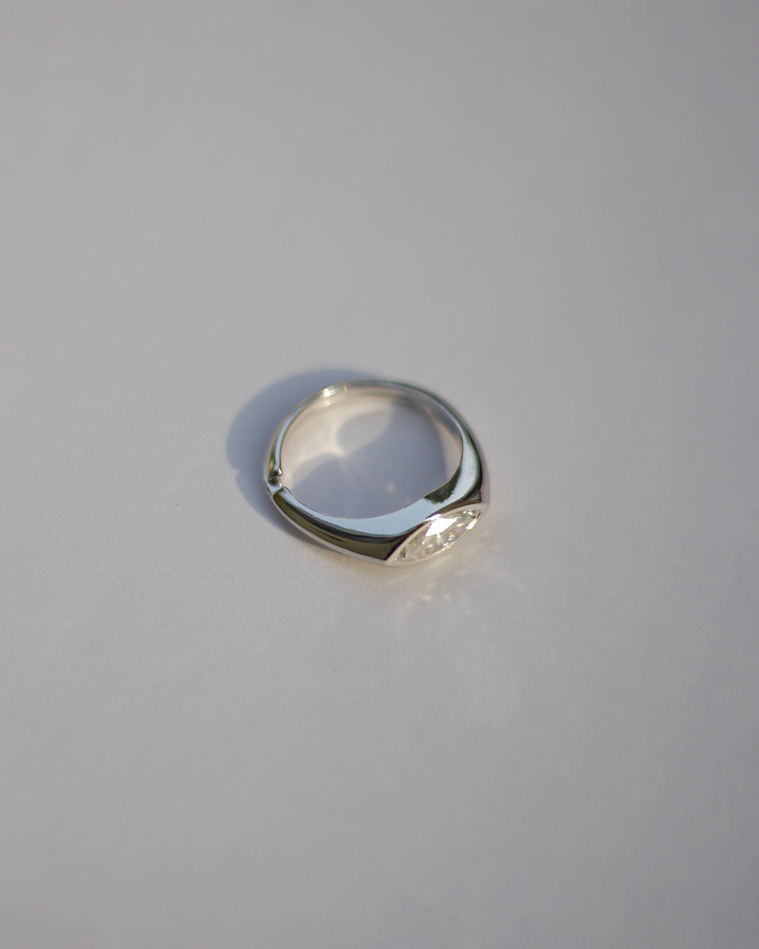 Apex Square Gold Solitaire Ring