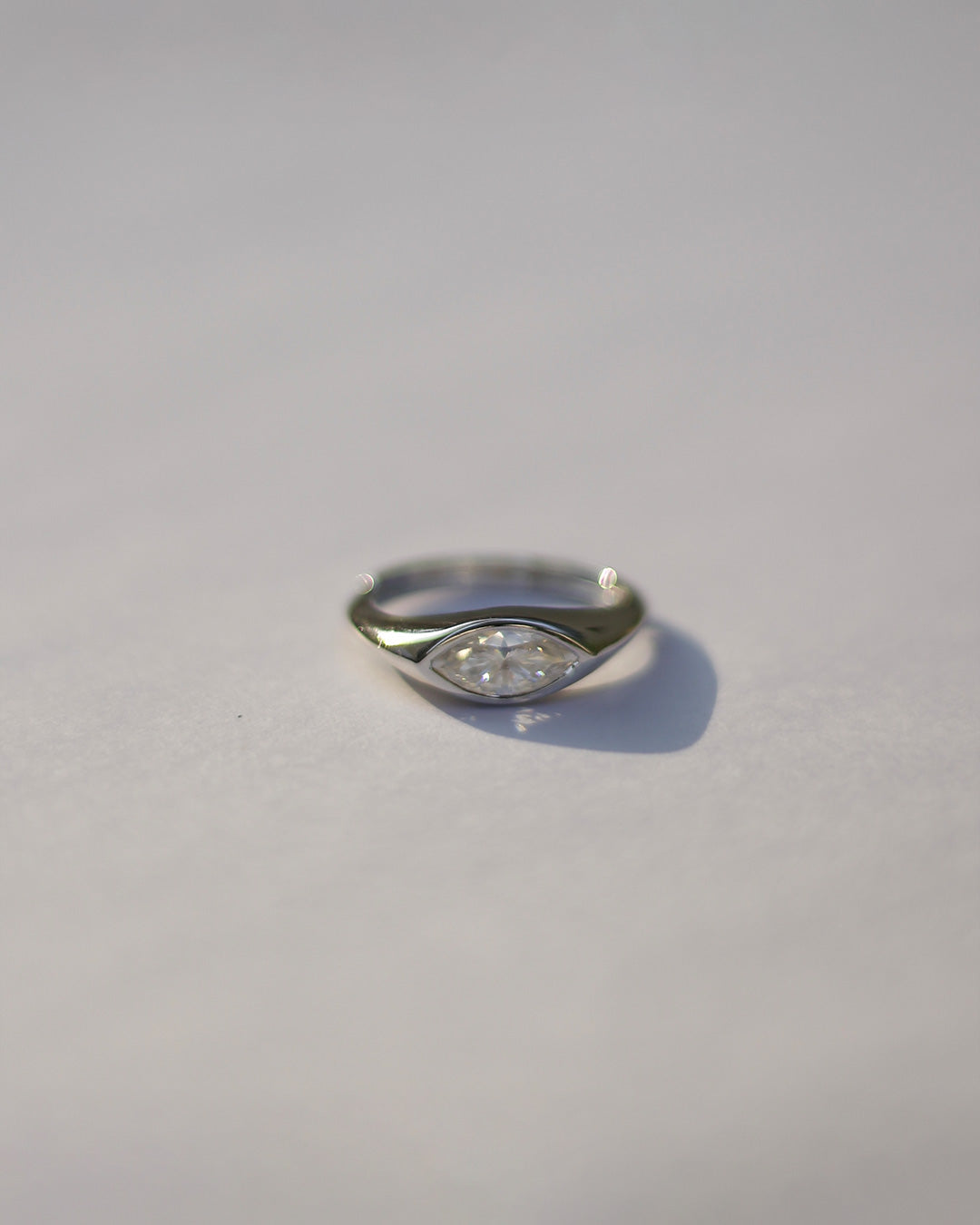 Apex Square Gold Solitaire Ring