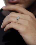 Apex Square Gold Solitaire Ring