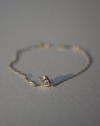 Apex Trillion Solitaire Silver Bracelet