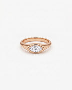Apex Square Gold Solitaire Ring