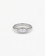 Apex Square Gold Solitaire Ring