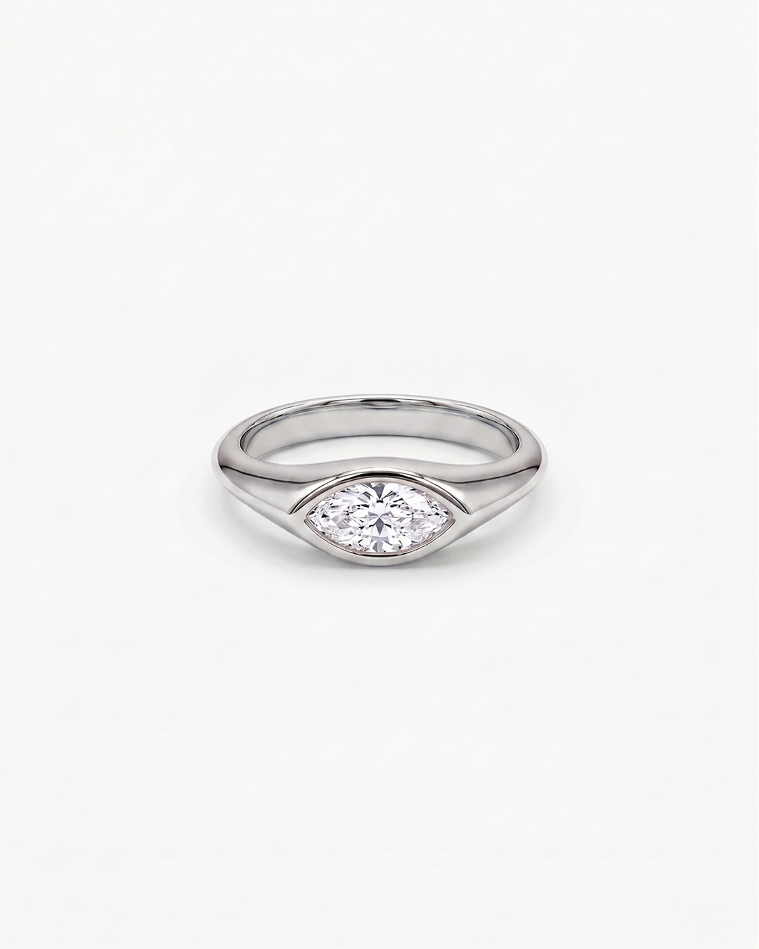 Apex Square Gold Solitaire Ring