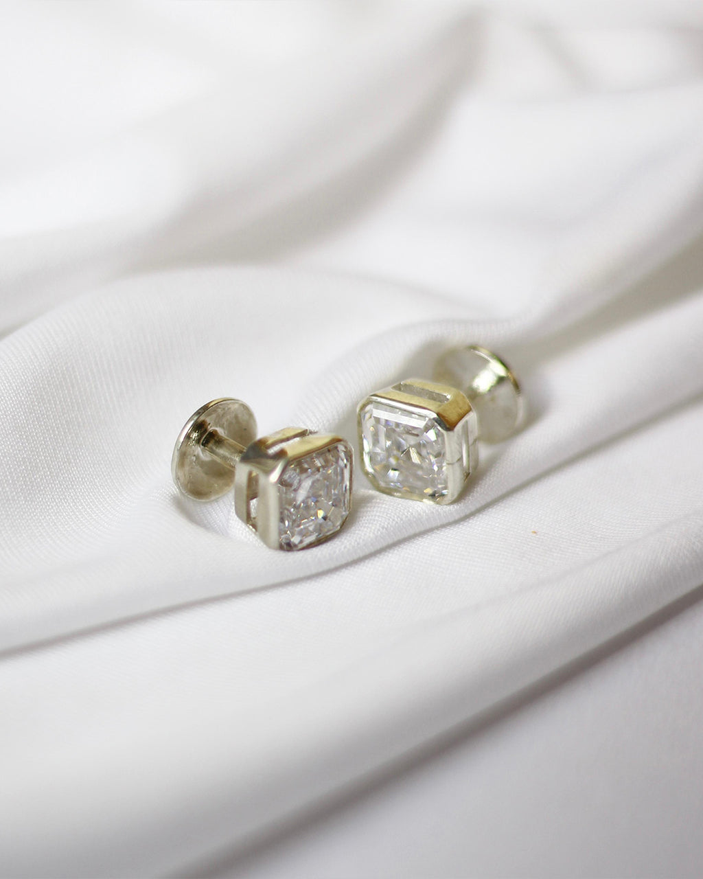 Titan Octagon Silver Cufflinks