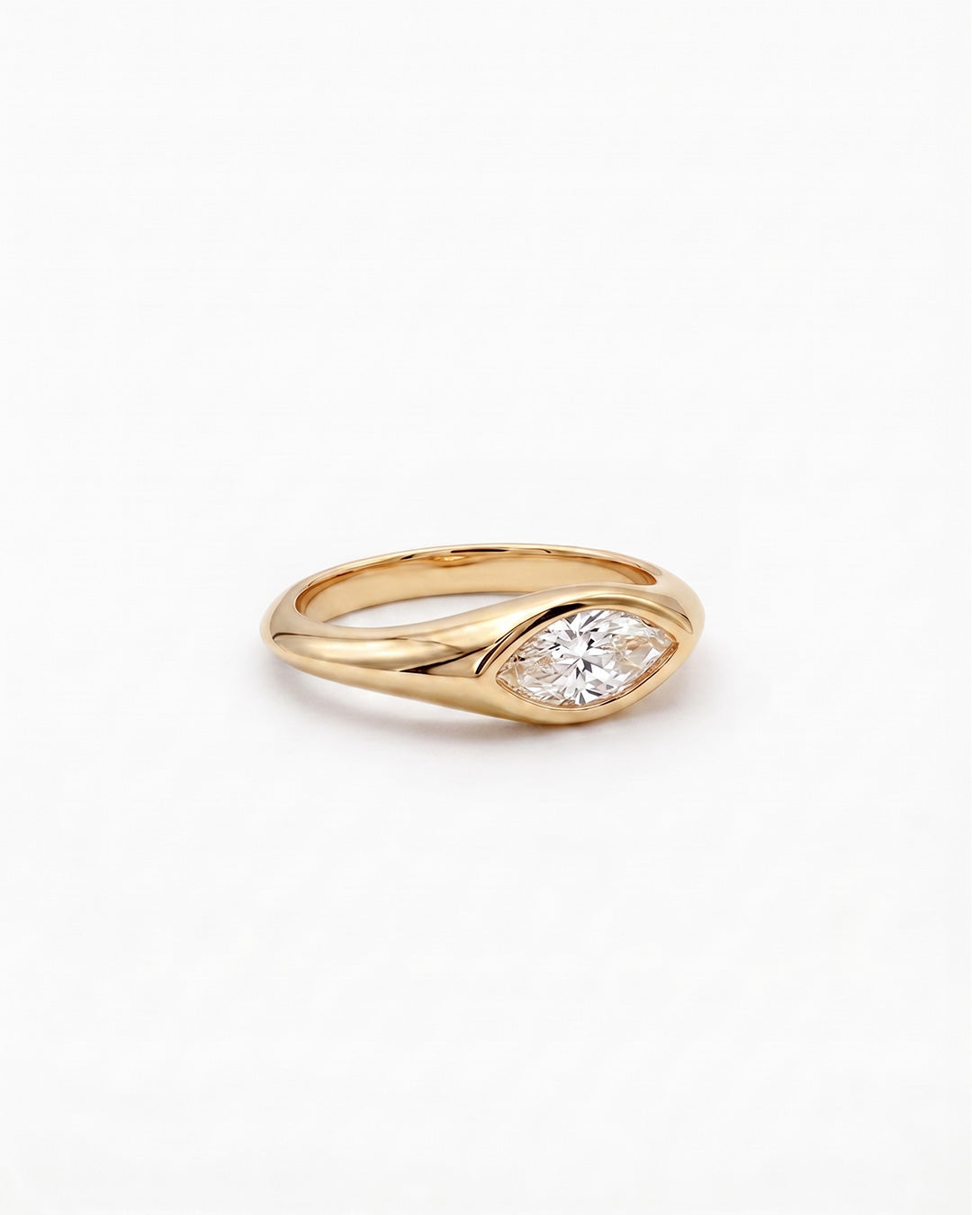 Ember Radiant Rose Gold Ring