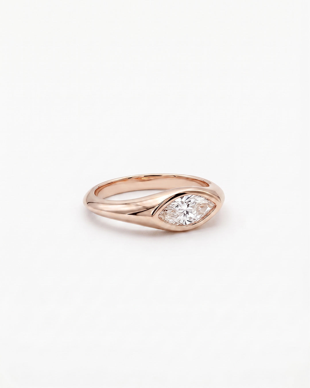 Ember Radiant Rose Gold Ring