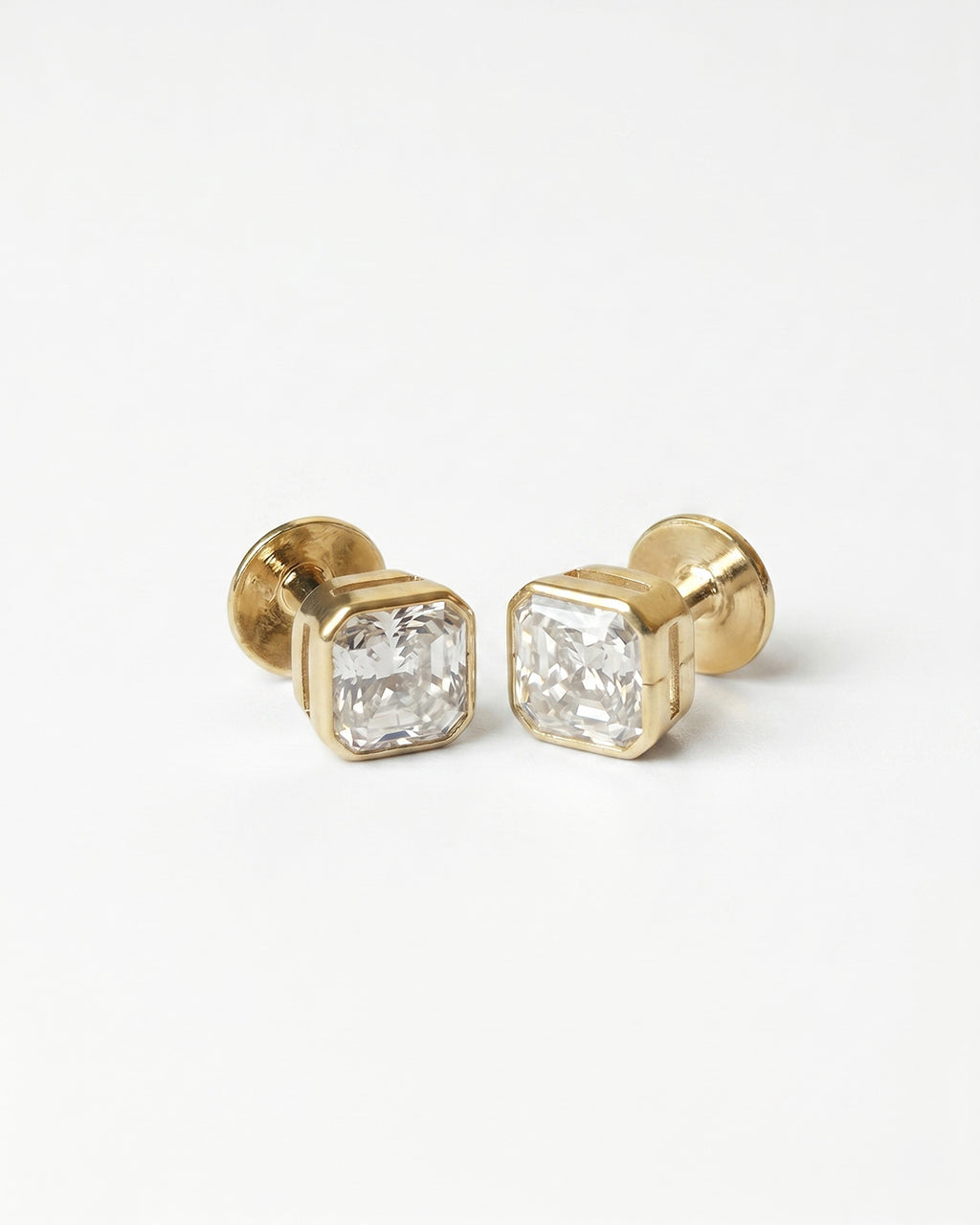 Titan Octagon Silver Cufflinks