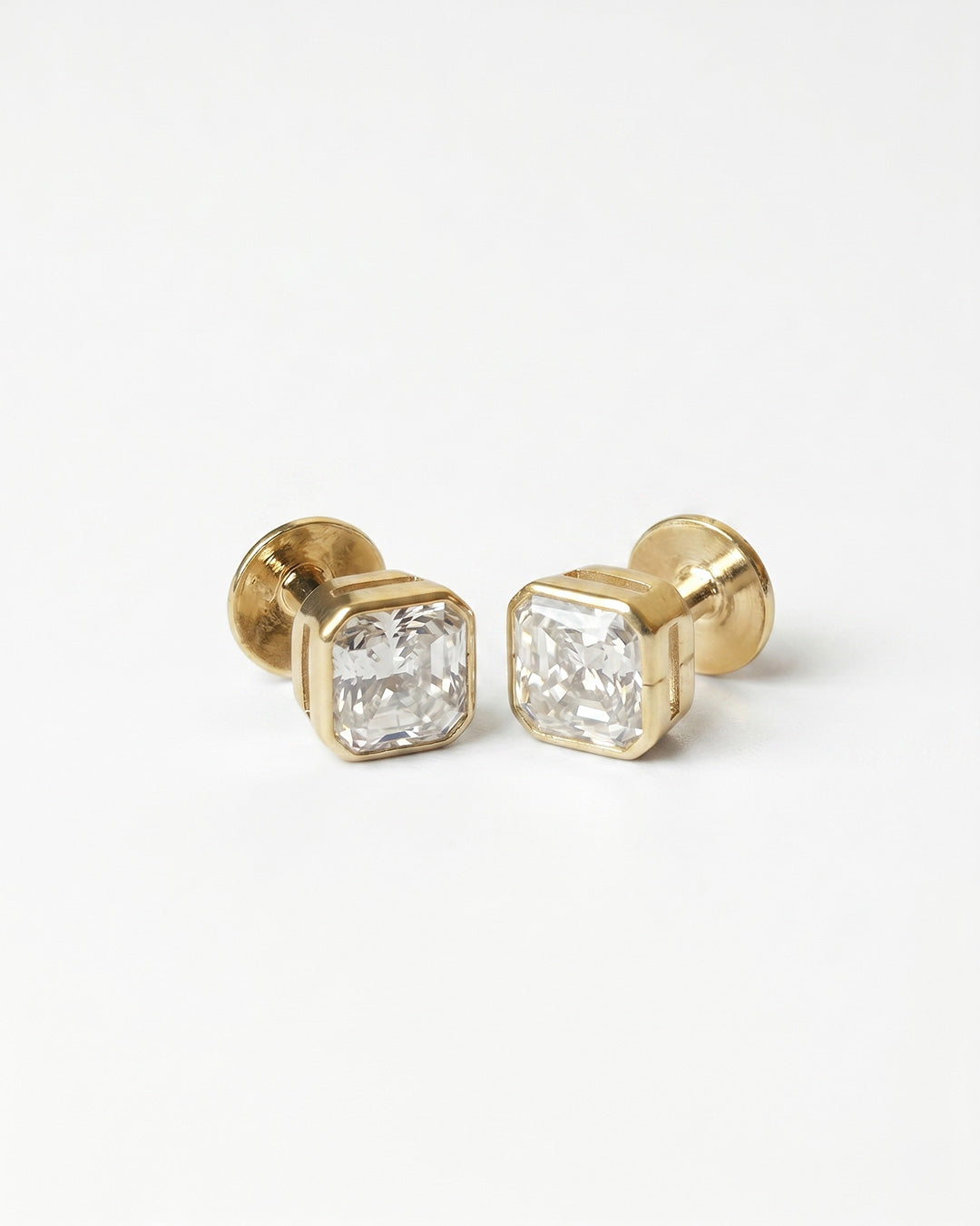 Titan Octagon Silver Cufflinks