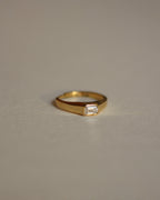 Vantage Emerald Gold Solitaire Ring