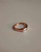 Vantage Emerald Rose Gold Ring