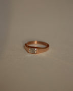 Vantage Emerald Rose Gold Ring