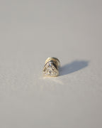 Apex Trillion Silver Bezel Studs