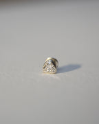 Apex Trillion Silver Bezel Studs