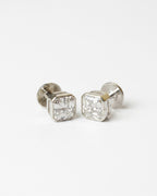Titan Octagon Silver Cufflinks