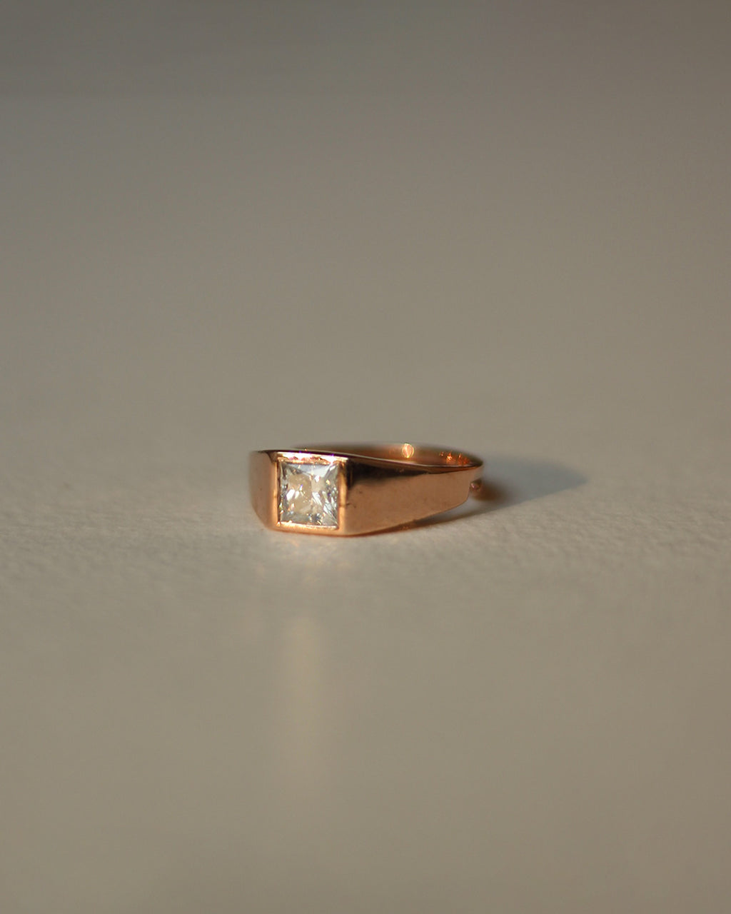 Apex Square Rose Gold Ring
